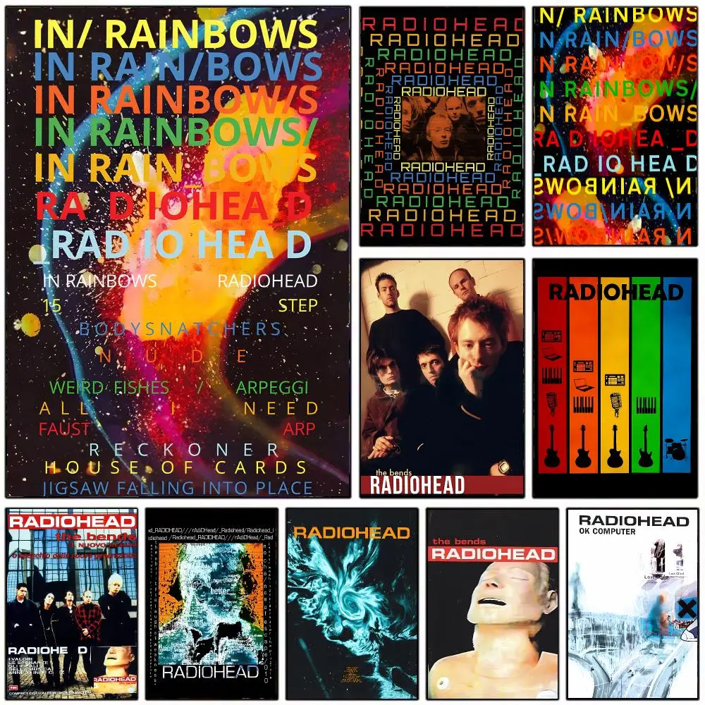 Casual Alt Rock Band R-Radiohead Poster Wall Art Print Decorative Mural Home Decor Gift Unframed