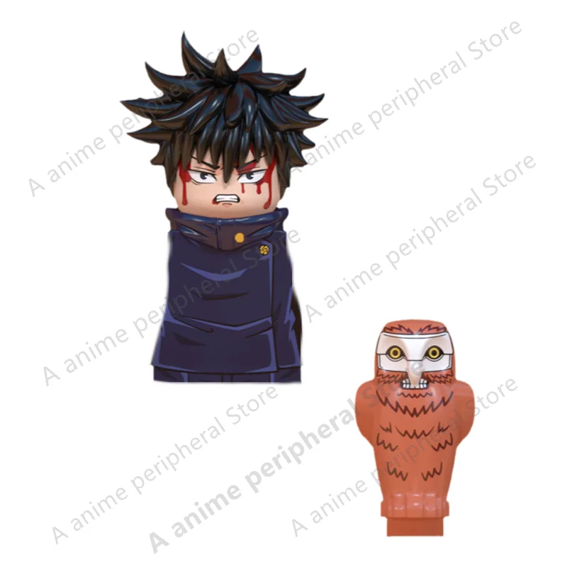 Jujutsu Kaisen Anime Accessories Building Blocks Action Figure Gojo Satoru Itadori Yuji Fushiguro Megumi Toy For Children WM6139