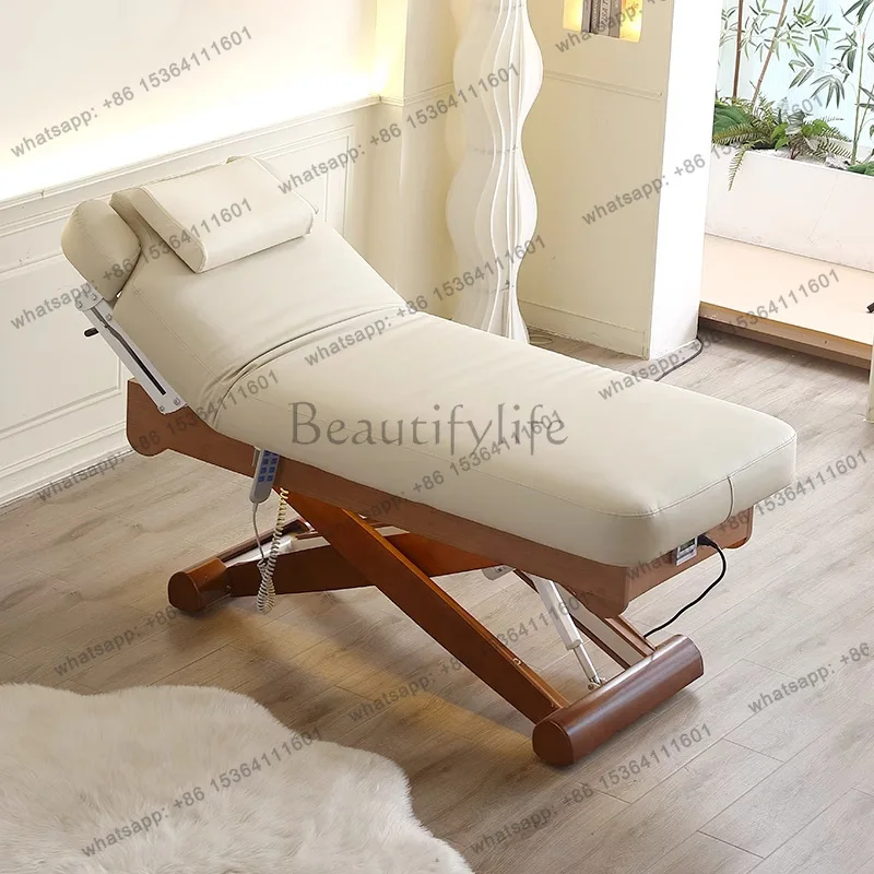 FG Beauty Physiotherapy Massage Tables Lash Knead Face Tattoo Massage Tables Spa PU Leather Furniture Einen Massagewagen MHAMC
