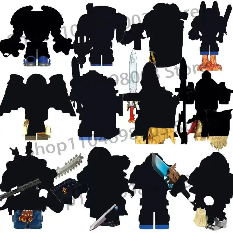 Hot Toys series model assembled Building Blocks empire fist space wolf holy blood angel Action figure Toys gift