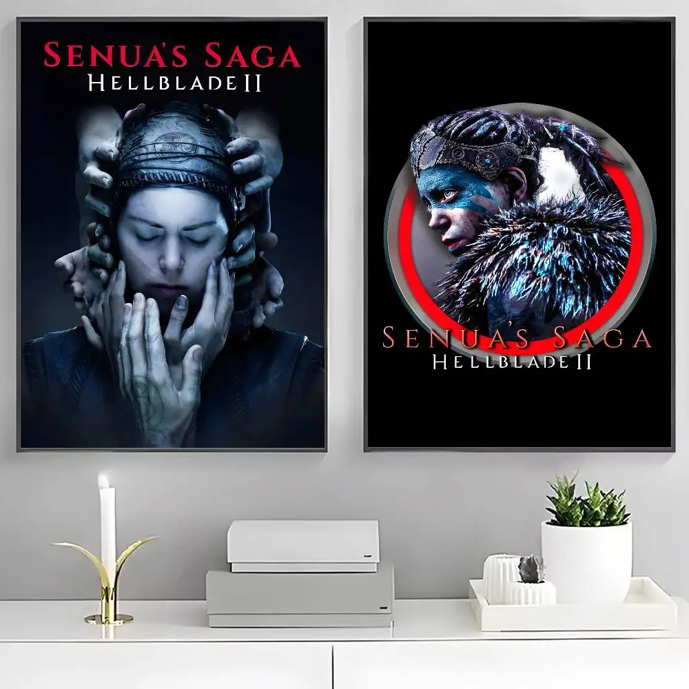Senua's Saga H-Hellblade l Poster HD home decor sticky wall waterproof home living room bar aesthetic decor
