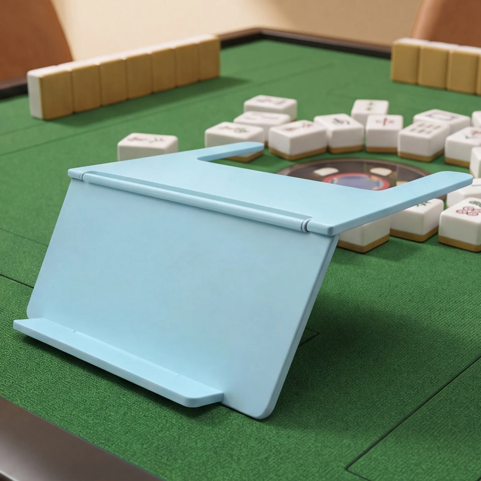 Foldable Mahjong Card Holder Non-Slip Angled Viewing Mahjong Rack Adjustable Household Mahjongs Holder for American Mahjongs