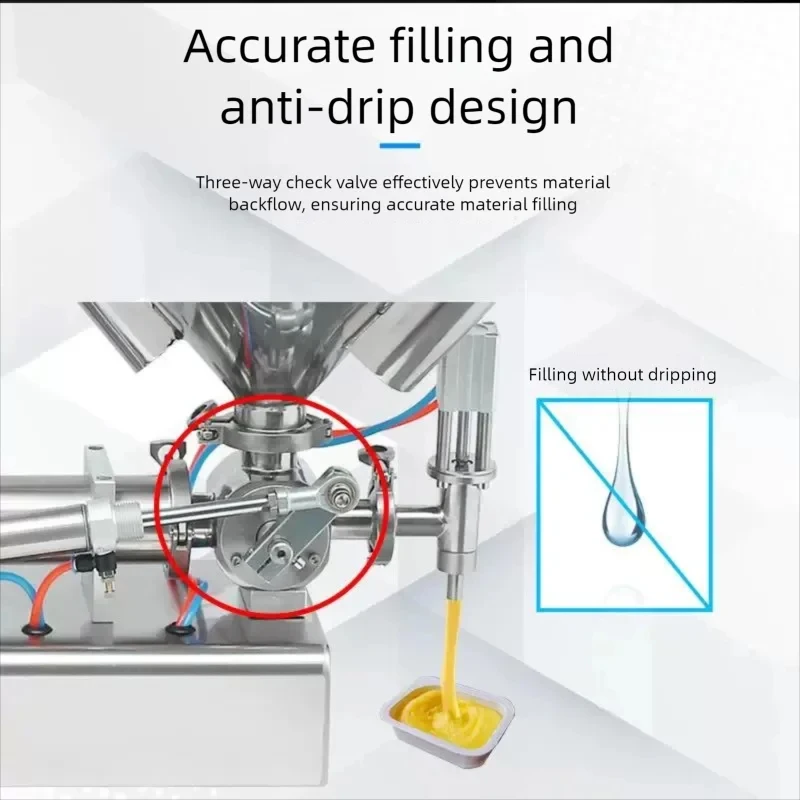 

PBOBP Pneumatic Stirring And Heating Paste Sauce Filling Machine Chili Sauce Filling Machine