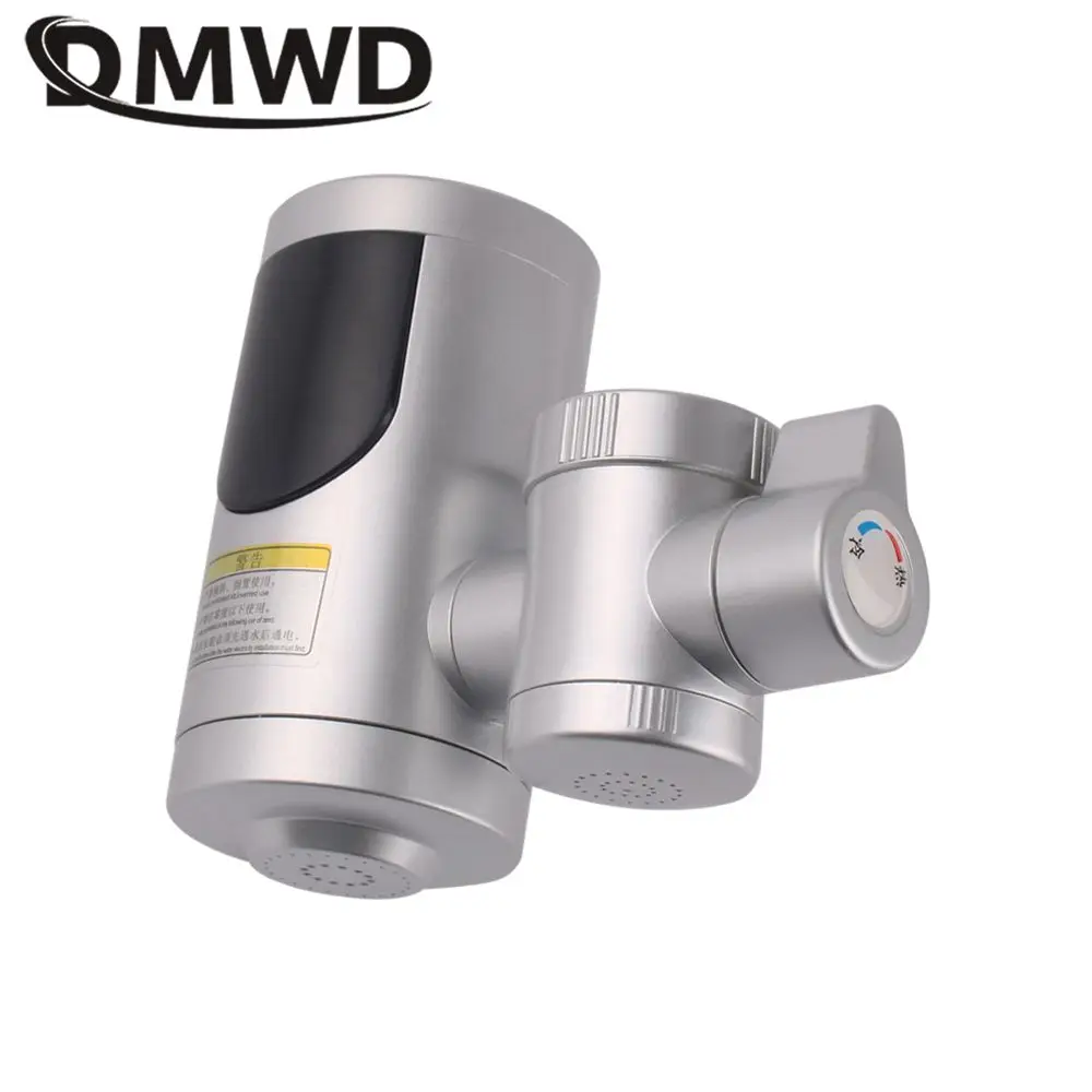 DMWD Household Electric Instant Heating Faucet  Water Heater Quickly Heating Hot Cold Dual-use LED display For Kitchen Bathroom