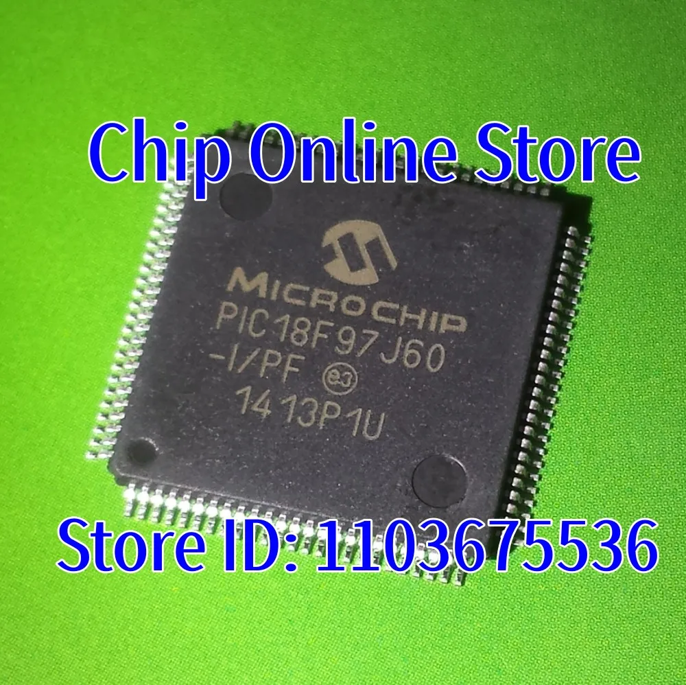 5~50pcs  PIC18F97J60-I/PF  PIC18F97J60  TQFP100  New Original  8 Bit Microcontroller MCU