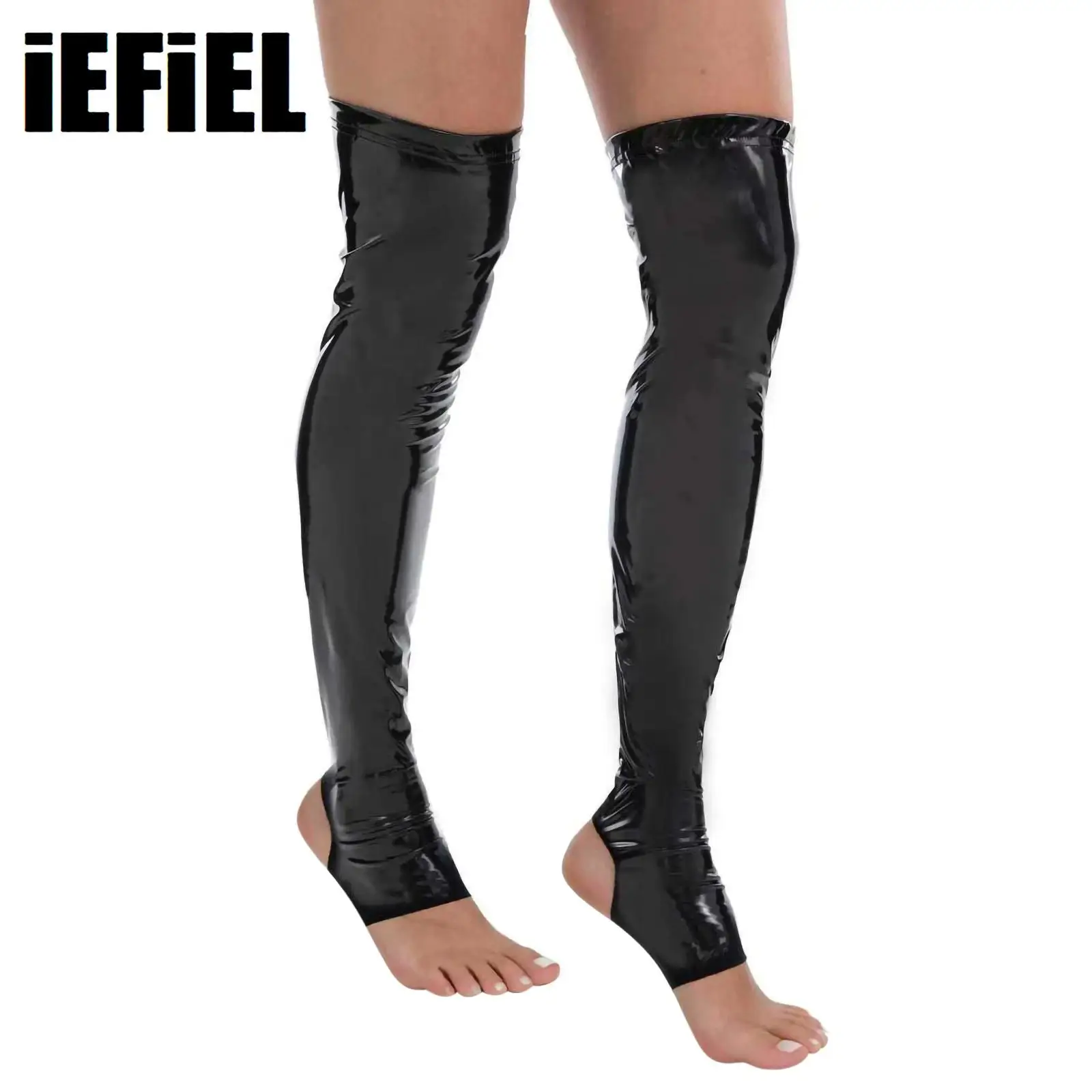 

1 Pair Women Shiny Thigh High Stocking Glossy Long Stockings Over Knee Thigh High Medias Cosplay Socks Party Club Cosplay Socks