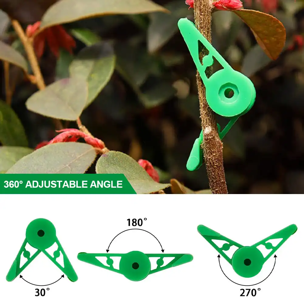 Plant Branches Bender Training Clips Garden Stem Trainer Clips 360 Degree Adjustable Planter Holder for Low Stress Training Tool