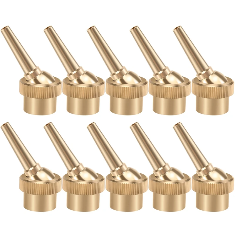 10Pcs 1/2 Inch DN15 Brass Jet Straight Adjustable Fountain Water Spray Nozzles Pool Nozzles Garden Landscape Decoration Fountain