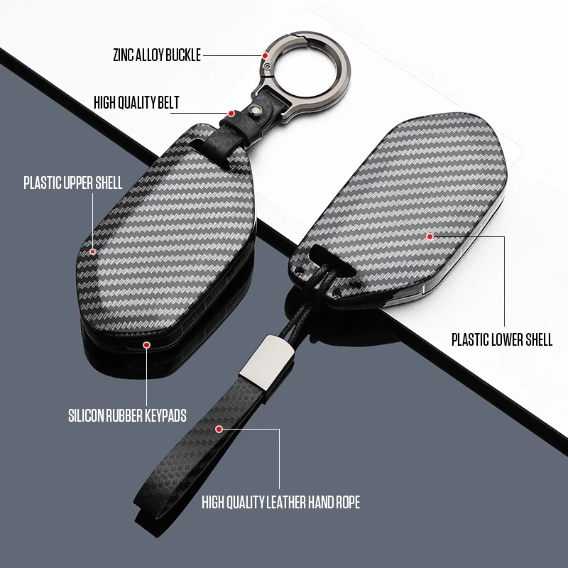 9 أزرار الكربون نمط ABS غطاء مفتاح السيارة فوب ل 2024 2025 كيا EV9 EV6 EV5 الذكية مفتاح بعيد حماية قذيفة #2