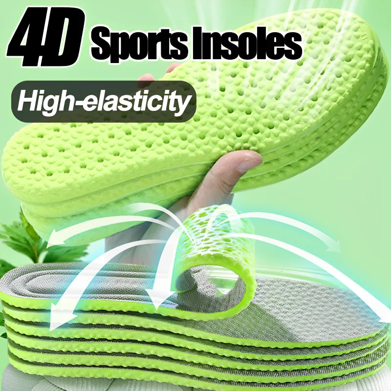 Memory Foam Wormwood Insoles for Shoes Deodorant Breathable Cushion Sport Running Insoles for Feet Man Women Orthopedic Insole