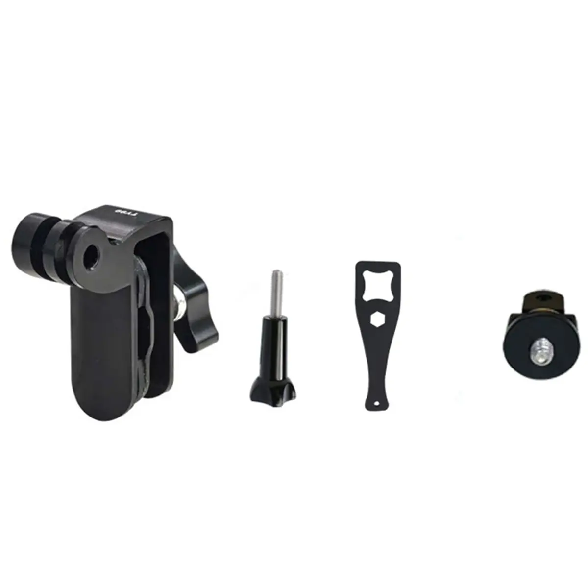 M05K Motorcycle Riding Camera Windproof Mount with 1/4-Inch Screw Adapter for GoPro, DJI Action 5/4, and Insta360 Cameras