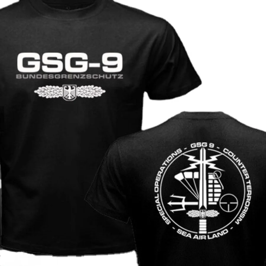 New GSG 9 Germany swat Counter Terrorism Special Operations Unit Men T-shirt Short Casual 100% Cotton