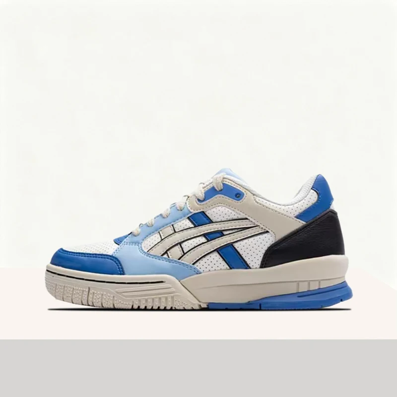 ASICS Gel-Spotlyte Unisex Blue/White Low-Top Cushioned Basketball Shoes–Versatile Comfort & Durable Synthetic Upper 1204A127-103