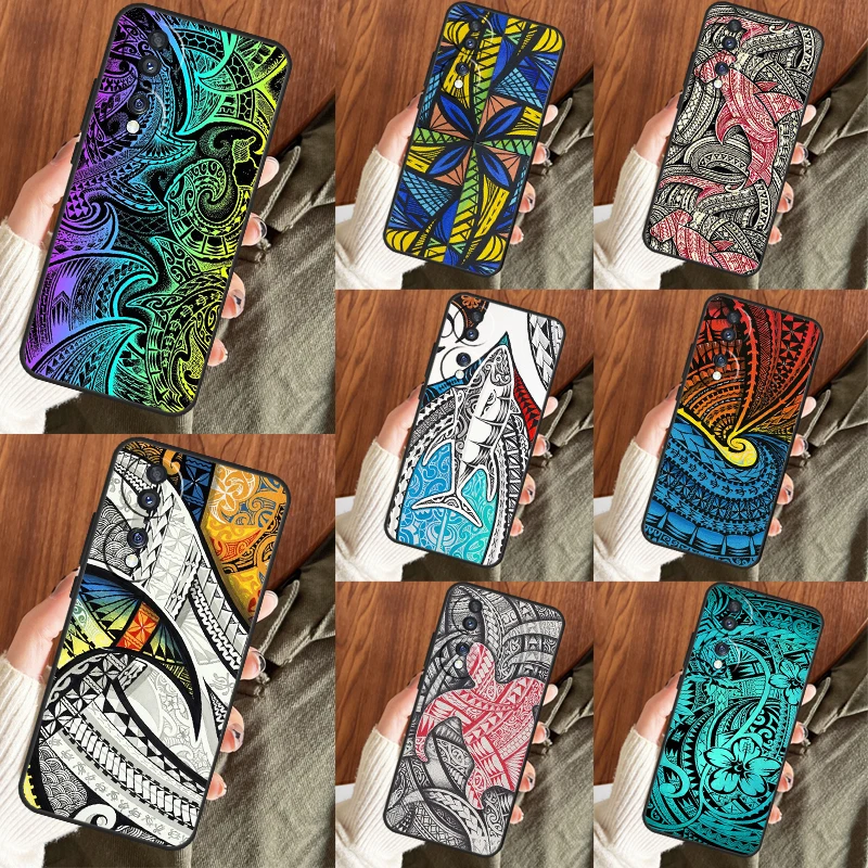 Traditional Hawaiian Island Tattoo Case For Huawei Honor X8 X9a 50 70 Magic5 P40 P30 P20 Lite P50 Pro Nova 5T P Smart Z Cover