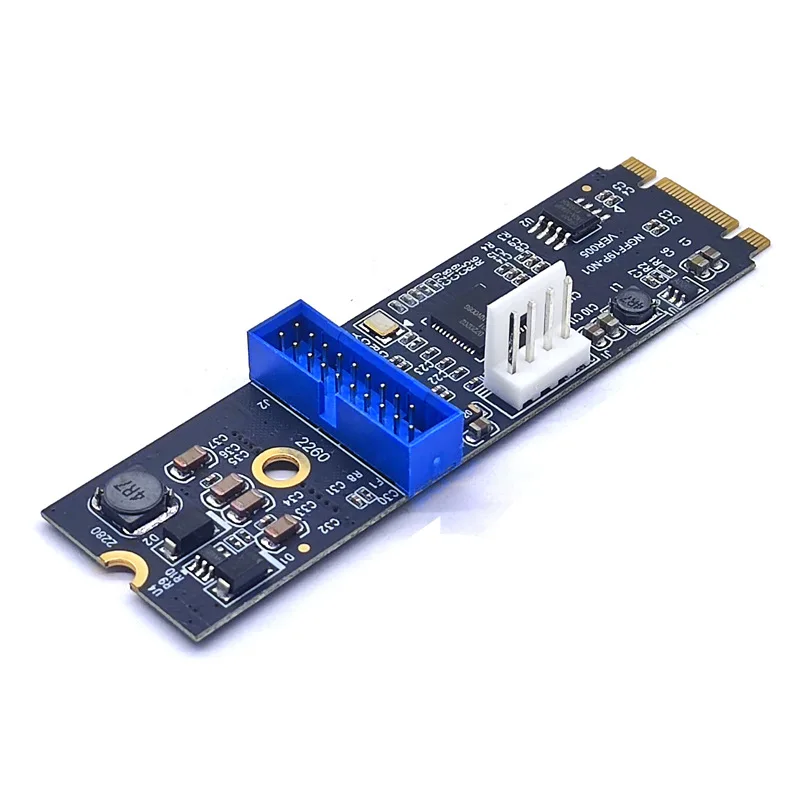 M.2 NVME to TYPE-C front TYPE-E A-KEY 20PIN expansion USB3.2 adapter 5Gbps