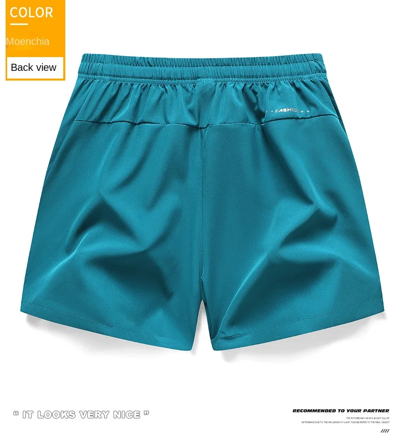 Herren Schnelltrocknende Laufshorts mit Kordelzug und Reißverschlusstaschen - Ideal für Sportliche Workouts und Fitnesstraining – Detail 12