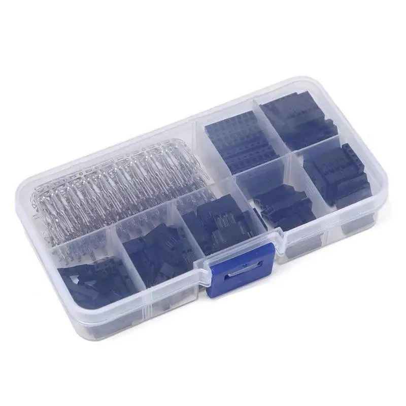 310/620Pcs 2.54mm Connector Kit Male Female Pin Header Terminal Housing Assortment Set With Storage Box For DIY Electronic Proj