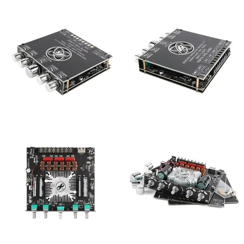 XY-S220H TDA7498E 2.1 Channel BT 5.1 Subwoofer Amplifier Board 160W x2 + 220W Power Audio Stereo Amplifier Board Woofer