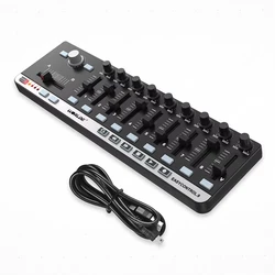 Worlde EasyControl.9 MIDI Controller - Slimline Portable USB Control with 4 Memory Banks, 6 Transport Buttons & Plug-n-Play Kit