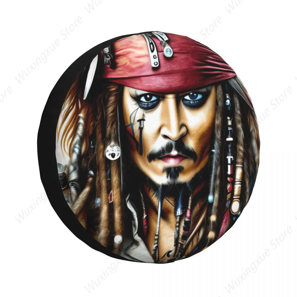 Captain Jack Sparrow Tire Cover Wheel Protectors Weatherproof Universal for Jeep Trailer RV SUV Truck Camper Travel Trailer