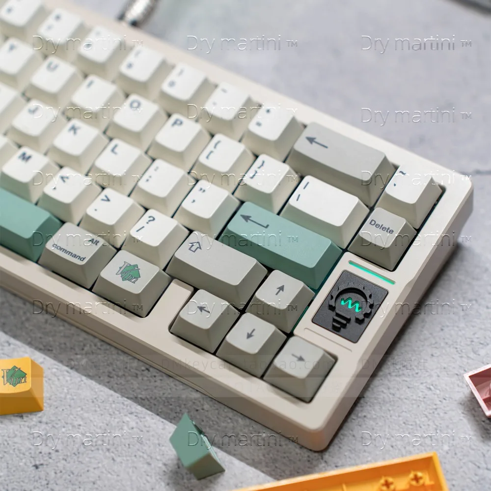 9009 Retro Style Keycaps 146 Keys Cherry Profile PBT Thermal Sublimation Custom Keycap for Mechanical Gaming Keyboard Accessory