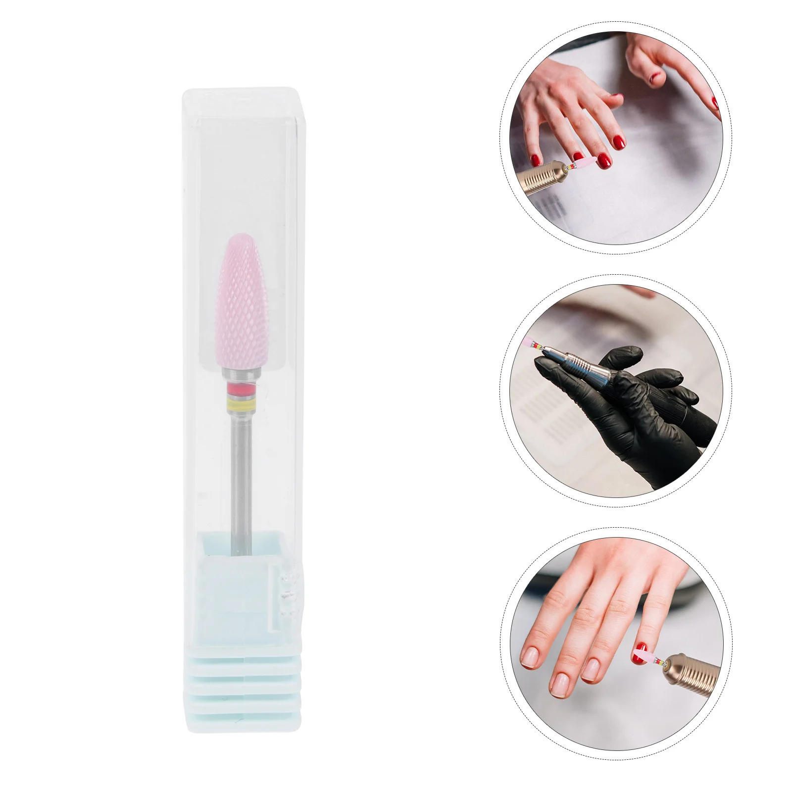 Manicure Supplies Nail Art Tools Stainless Steel Ceramic Grinding Head for Efficient Dead Skin Removal and Polishing
