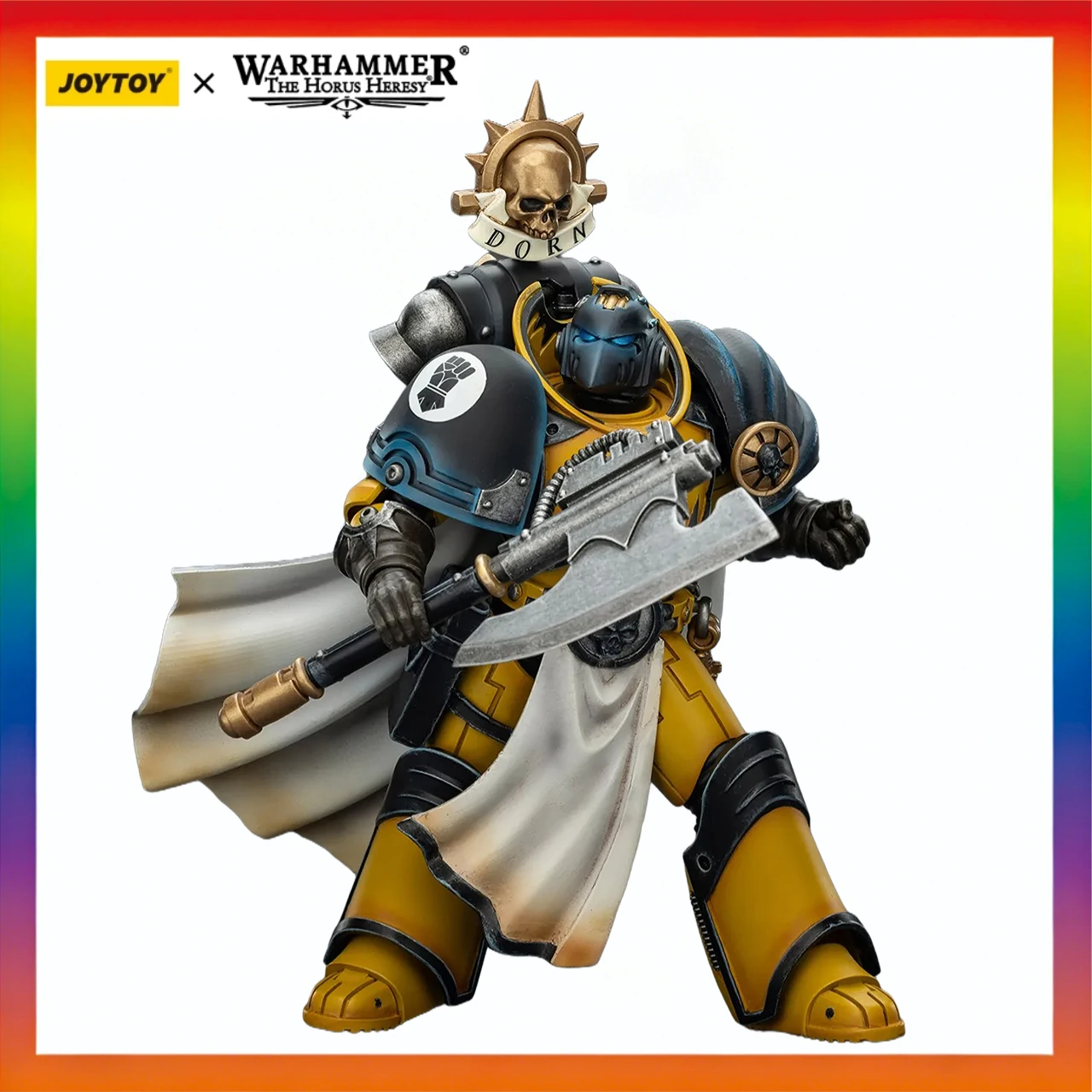 

Коллекционная фигурка JOYTOY Imperial Fists: Библиотекарь-консул с топором и болтовкой, модель для декора