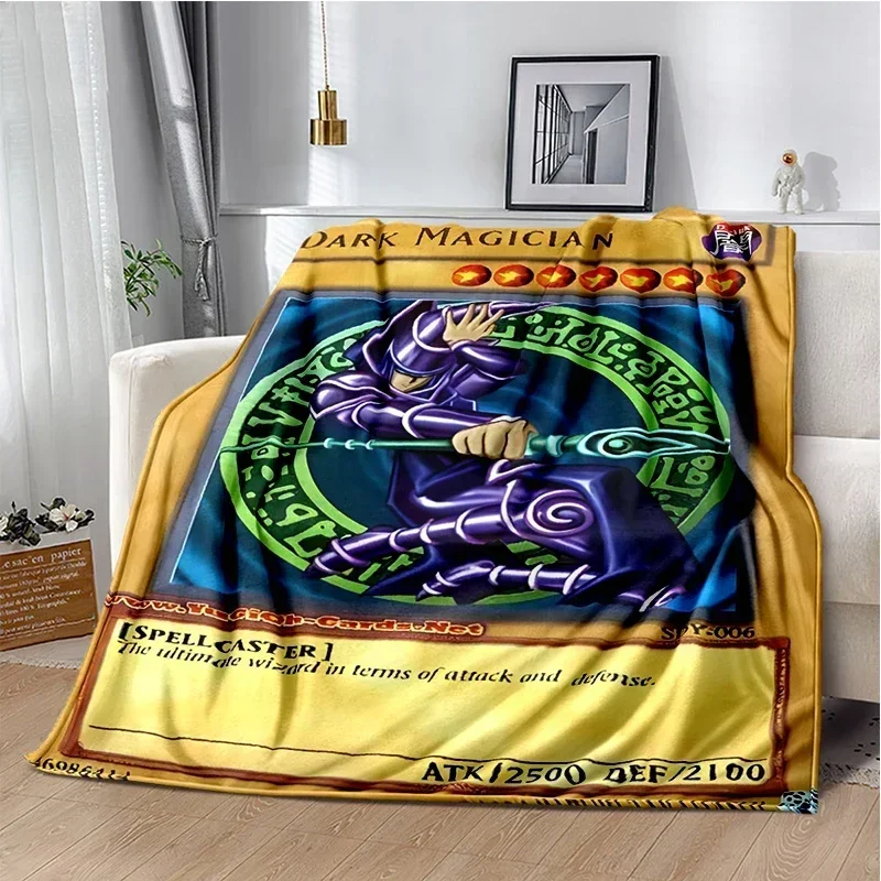 Dark Magician Throws Blanket Super Soft  mythical fantasy kawaii Blanket for Travel Bedding Couch Sofa Bed Blanket Birthday Gift