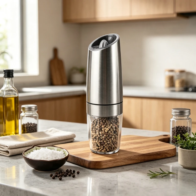 usb-rechargeable-gravity-electric-pepper-grinder-adjustable-coarseness-stainless-steel-salt-spice-mill-kitchen-전동-후추-그라인더