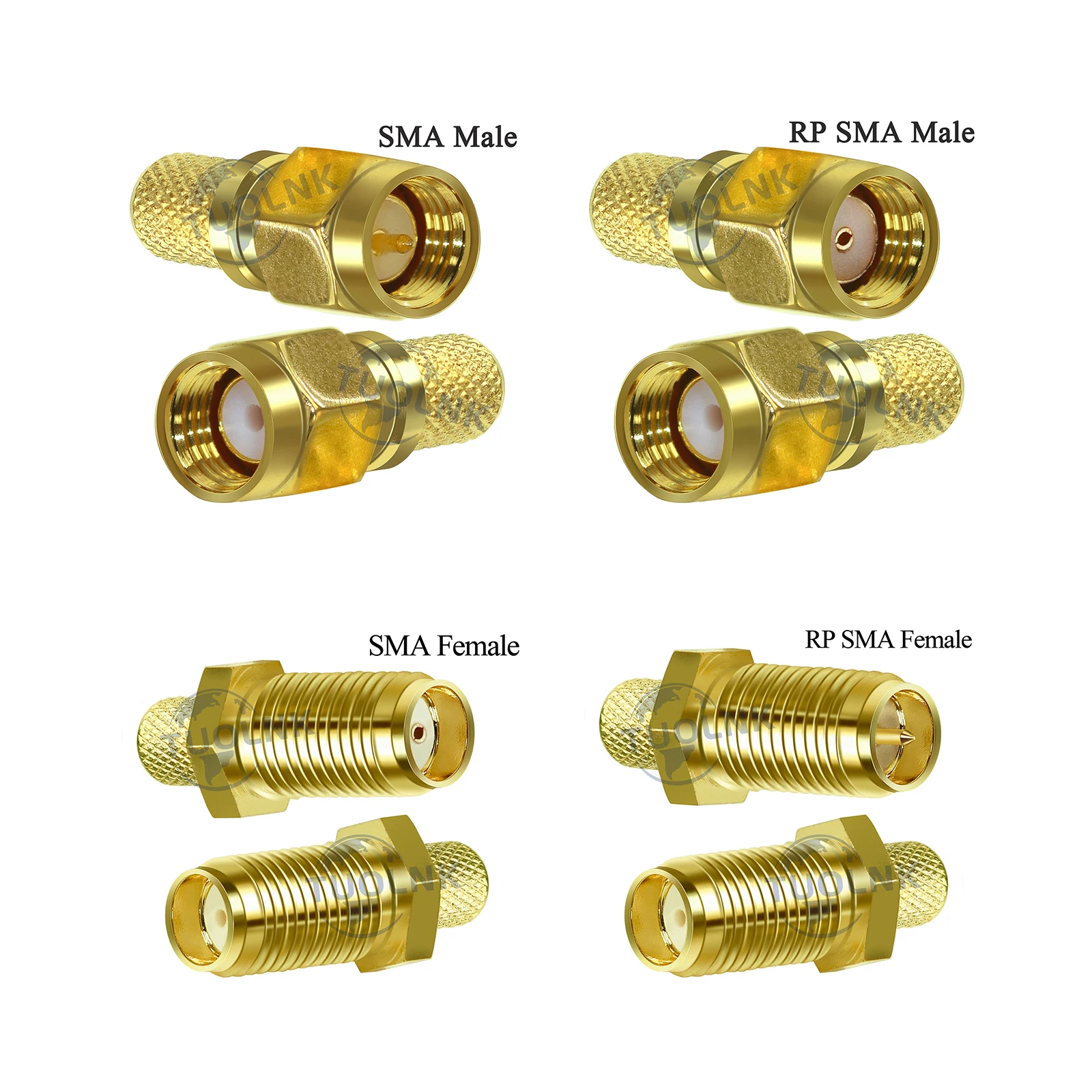 Sma Male Crimp Connector Sma Mannelijke/Vrouwelijke/Rp Sma Male/Female Rf Coaxiale Adapter Voor RG8X LMR240 KMR240 4D-FB Coax Kabel