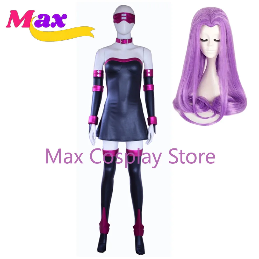 Max New Rider Costume Cosplay Medusa Cosplay Halloween costumi per adulti per le donne personalizzate di qualsiasi dimensione F