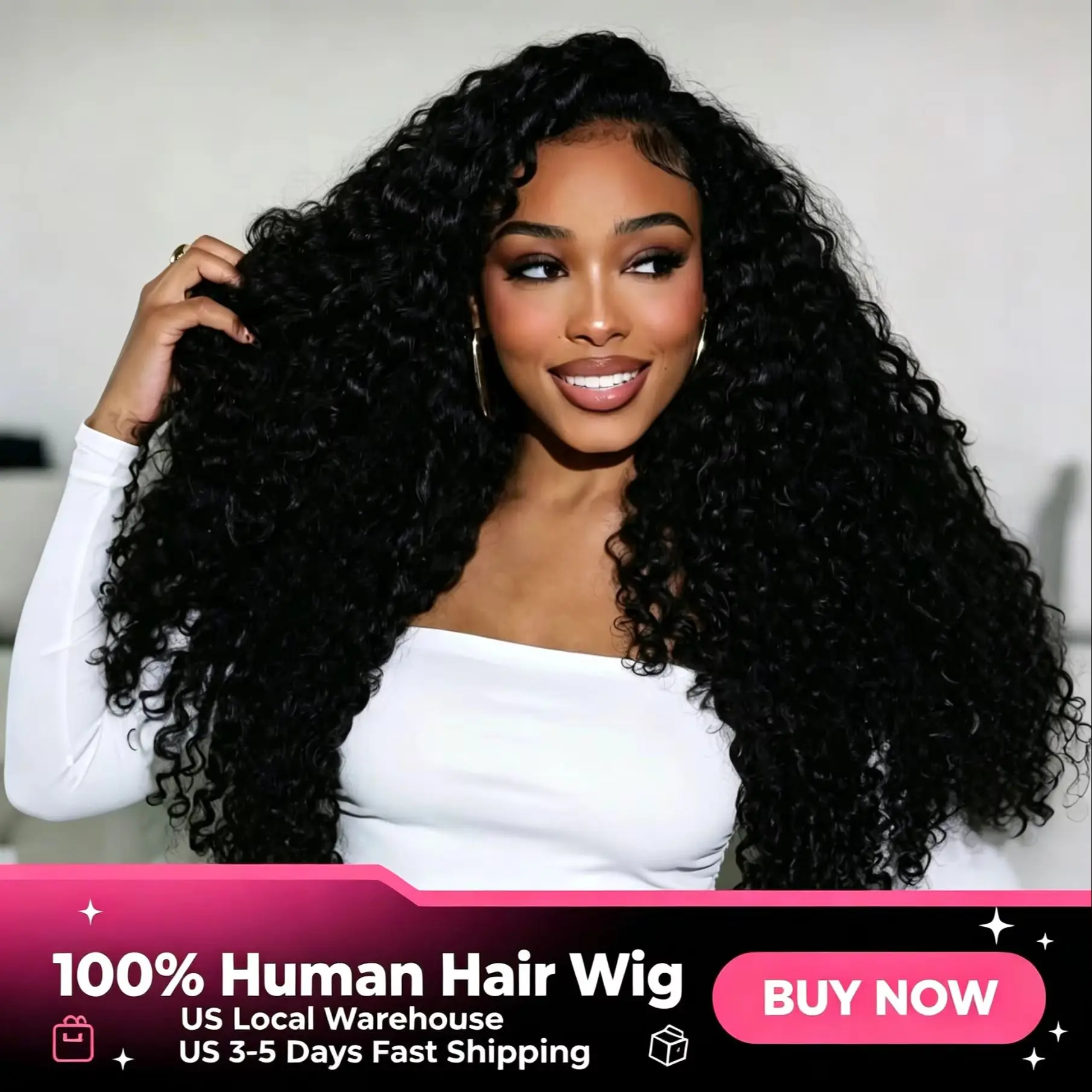 200 Density Malaysian Hair Deep Wave Lace Wig Kinky Curly Human Hair Wigs 100% Remy Human Hair HD Transparent Lace Pre Plucked