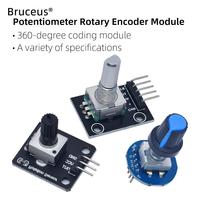 Rotary Encoder Sensor Development Round Audio Rotating Potentiometer Knob Cap EC11 Module for Arduino Brick