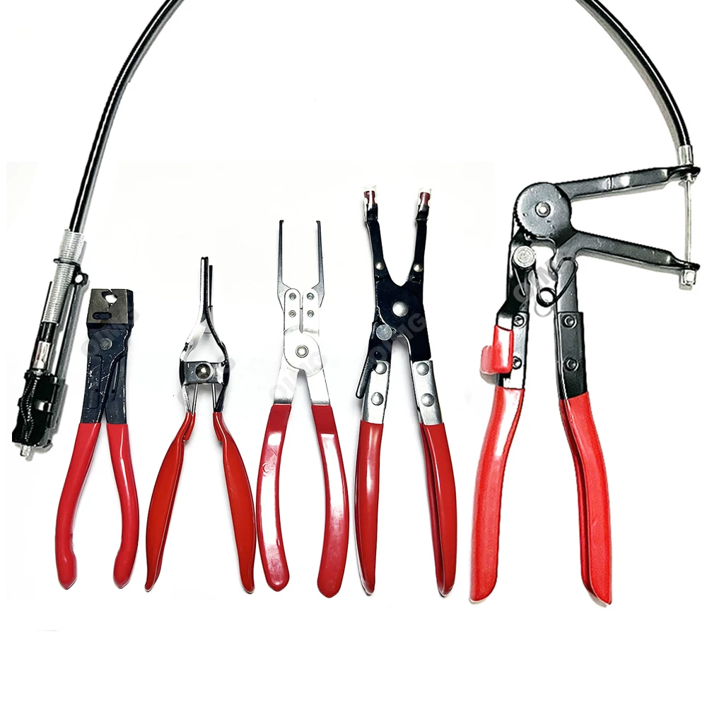 

Плоскогубцы для хомутов автомобильных шлангов (топливных, охлаждающих), съемники трубок, инструменты для разборки авто