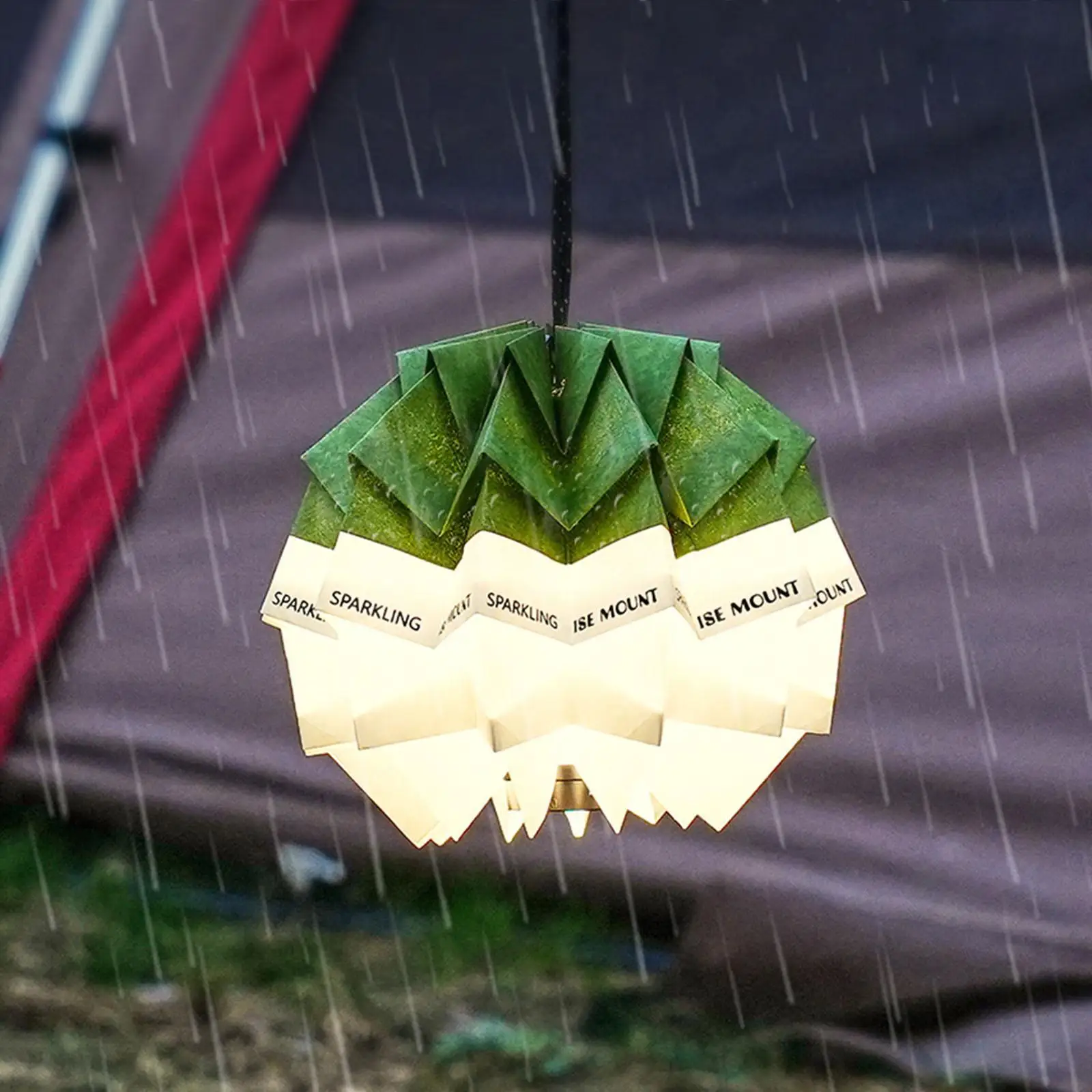 

Paper Lampshade Folded Hangable Lantern Cover for Outdoor Hiking Fishing
