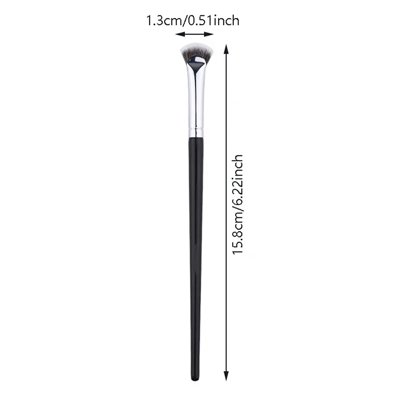 1PC Fan-shaped Eyelash Brush Soft No Shedding Professional Beauty Eyelash Makeup Brushes Mascara Highlighter Powder Smudge Tool