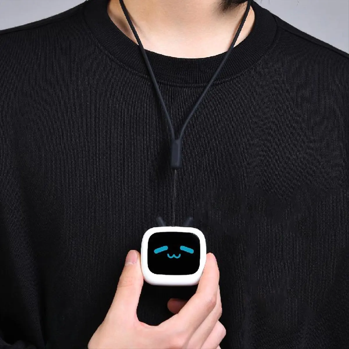 “QUALITY EXCELLE“Cube Face Bluetooth Headset Small TV LCD Touch Screen Earphone Customized Clock Earphone Gaming Earphones