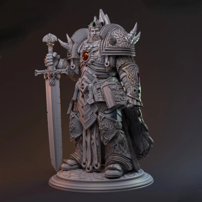 1/24 Fantasy Miniatures Boy Gift Collectible Statue Resin Figure Model Kit Epee Knight Unassembled and Unpainted Free Shipping