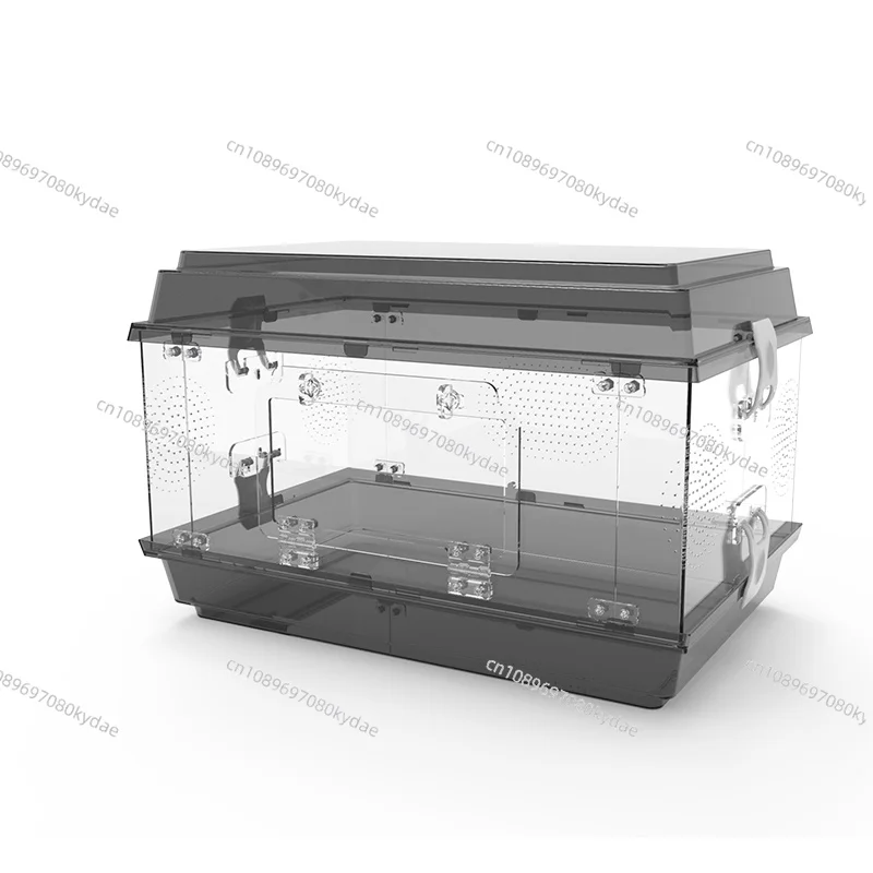 ‌Transparent Reptile Enclosure Escape-Proof Snake Terrarium Easy-Clean Acrylic Cage Panoramic View Pet Habitat view 6