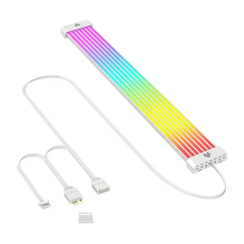 ARGB Cable Extension Pc Motherboard Power Extension Bendable ATX Lamp Cable Colorful AL300 Light Up 8P/24PIN Neon Cable