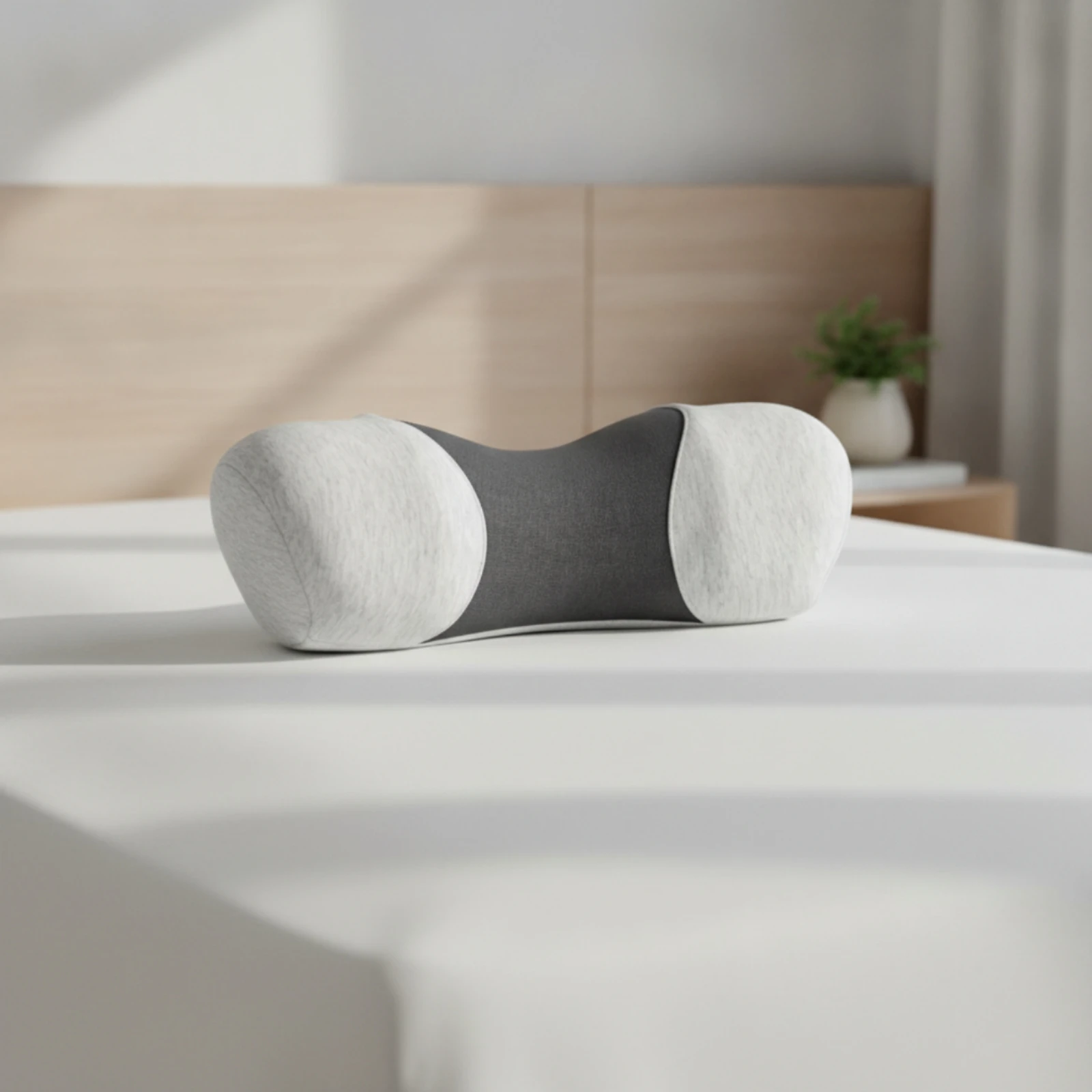 Candy-Shaped Cervical Pillow Orthopedic Bone-Shaped Neck Pillow Slow-Rebound High-Density for Adults, Bedroom Rest, Relaxation
