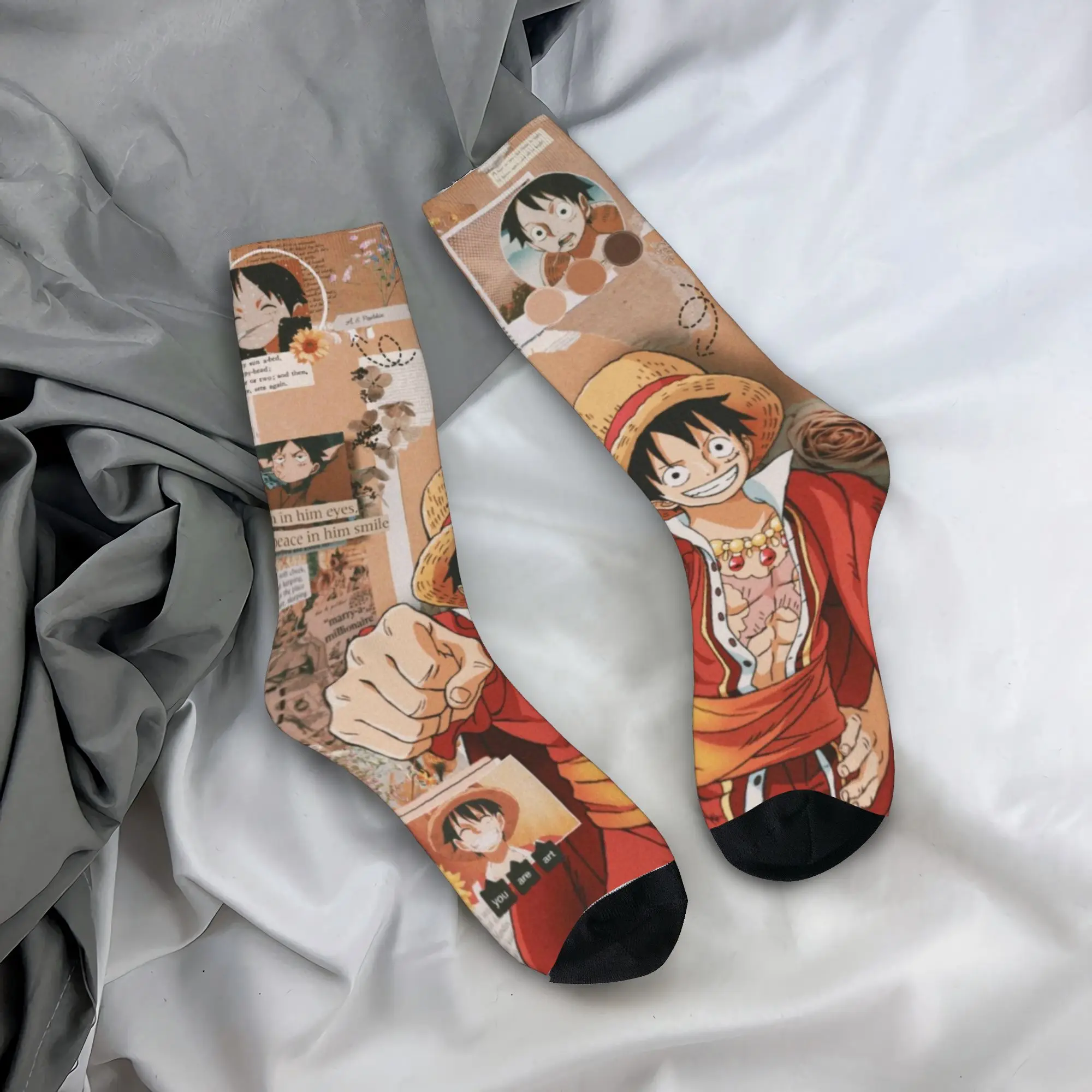 Calzini casual da uomo e da donna Rufy Zoro Tony Chopper Prodotto anime Calzino antiscivolo accogliente