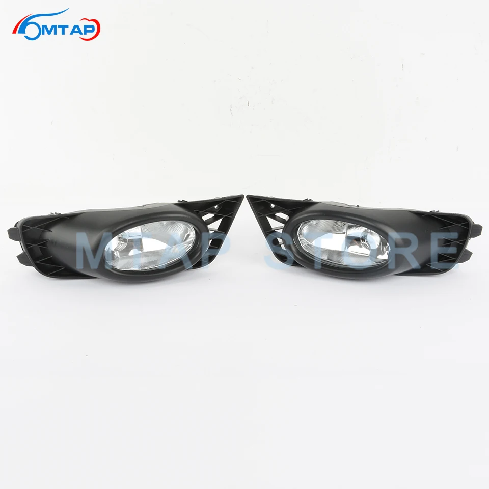 MTAP 2PCS Car Lamp Front Bumper Fog Light Reflector Foglight Foglamp For HONDA CIVIC FA1 2009-2011 33950-SNA-H51 33900-SNA-H51