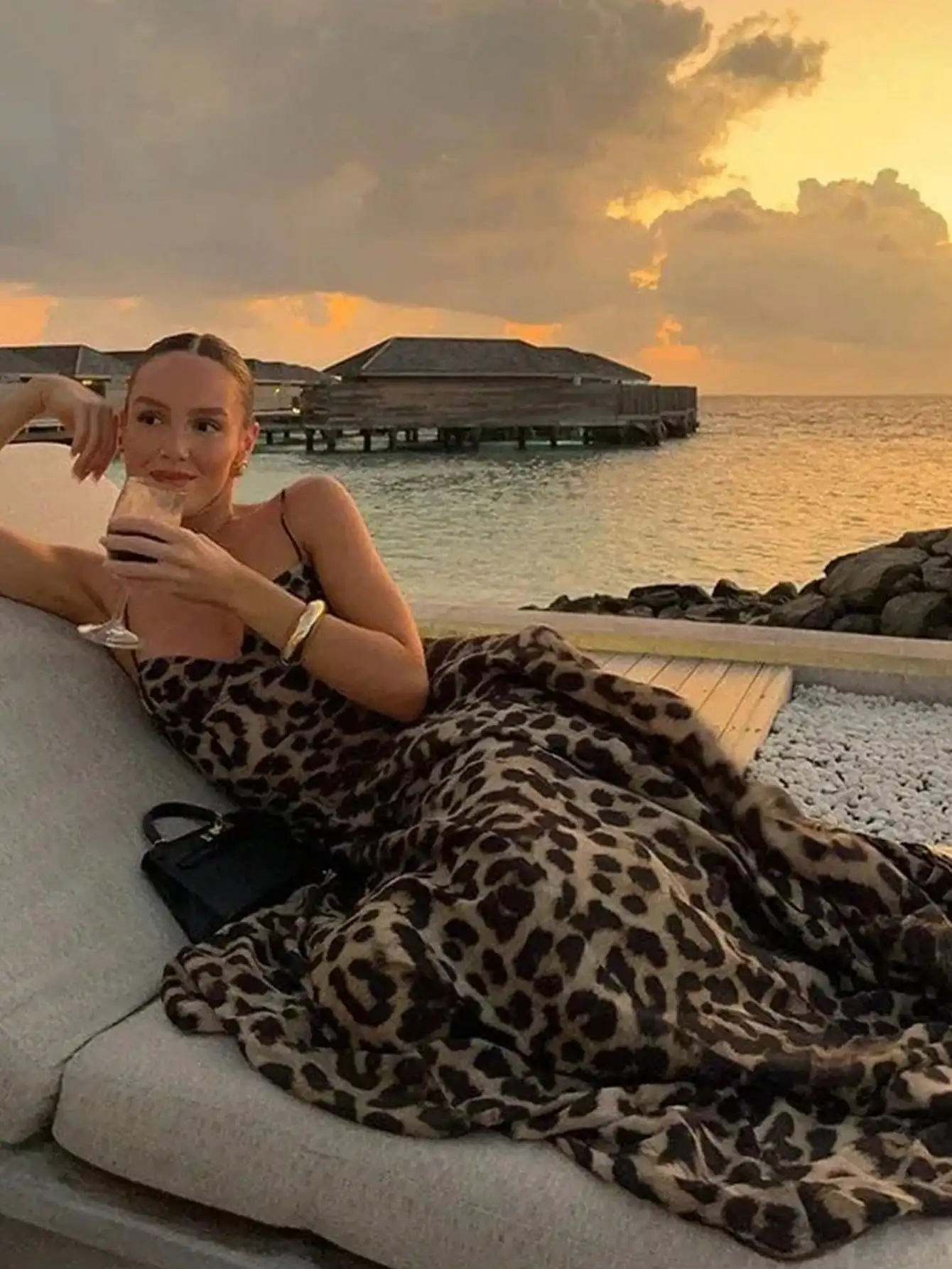 

Платье с леопардовым принтом и оборками по низу, из легкой тканой ткани, наряд для пляжной вечеринки