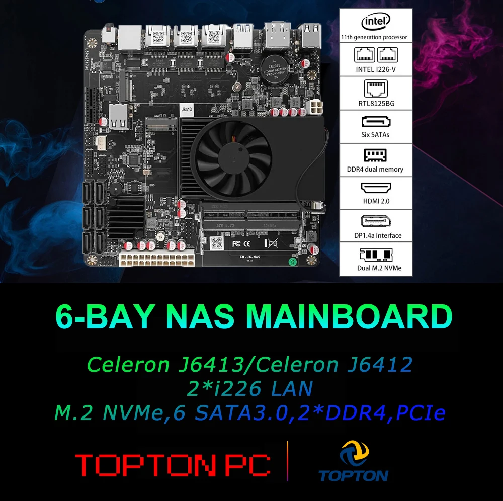 6-Bay Nas Mini Pc M… - image