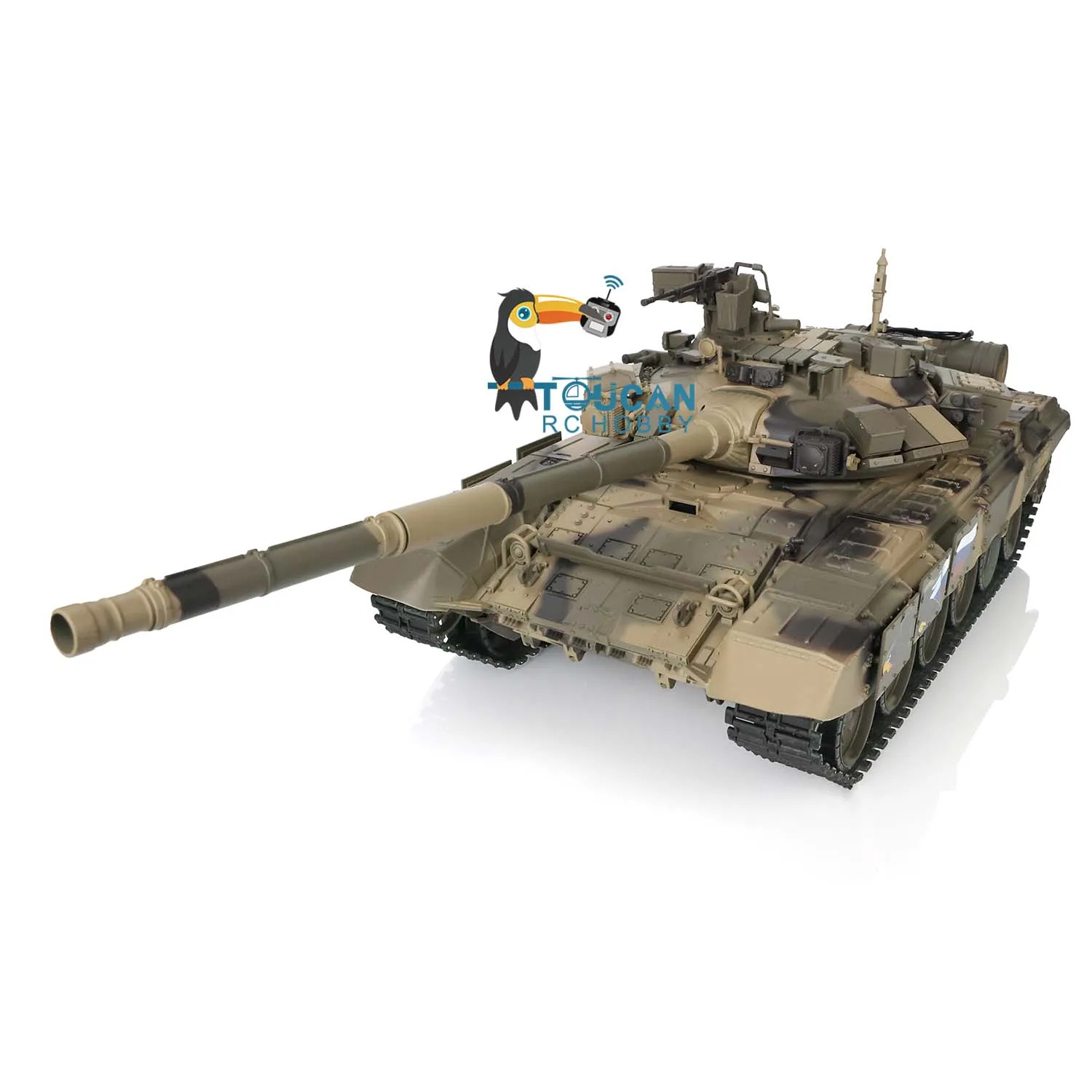 Heng Long 1/16 RTR 2.4Ghz RC Tank 7.0 Plastic Ver Russia T90 3938 Model BB Gun IR Battle As Gift for Boys TH17842-SMT8