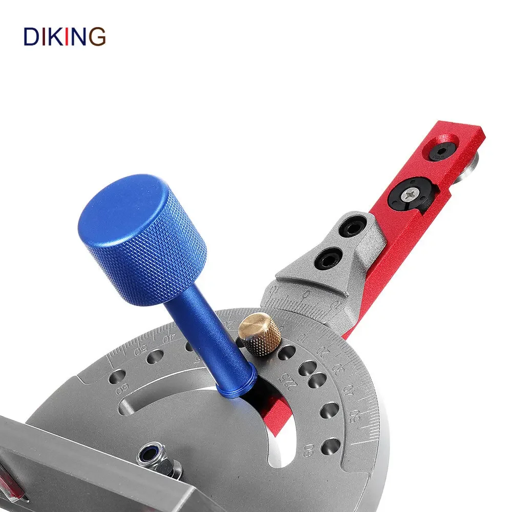 Diking-Sistema de calibre de inglete de ángulo para carpintería, enrutador de sierra de mesa, 450mm, 0-90 grados