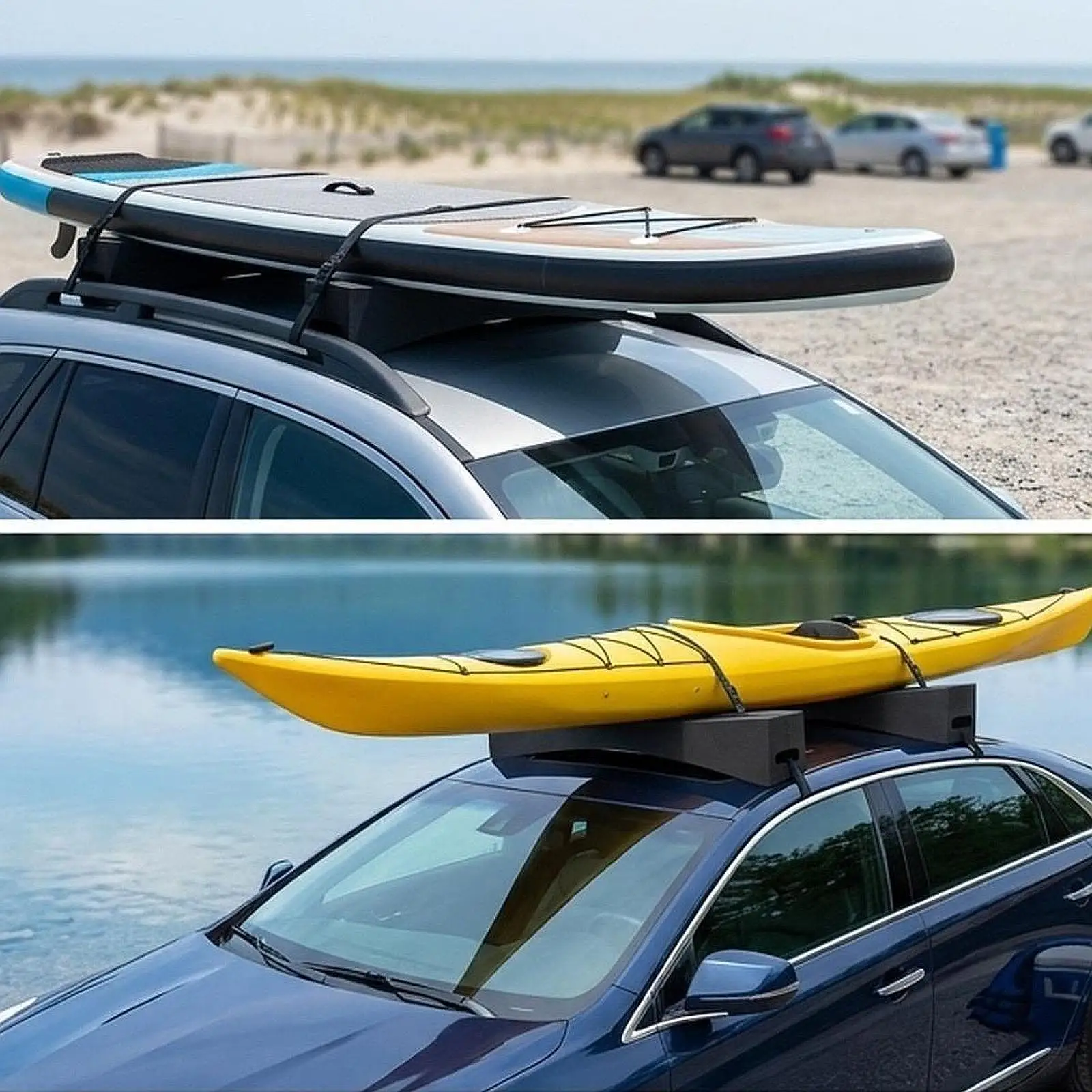 Kayak Foam Roof Pads Car Top Carrier Non Slip Surfboard Rack for Vehicles Outdoor Paddle Board Accessory