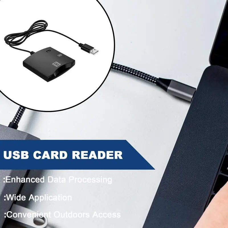 Lettore di smart card USB 2.0 automatico per scheda bancaria/CAC/carta chip/lettore di schede TF per Windows 10 8 7 11 XP Vista ForMacos Linux