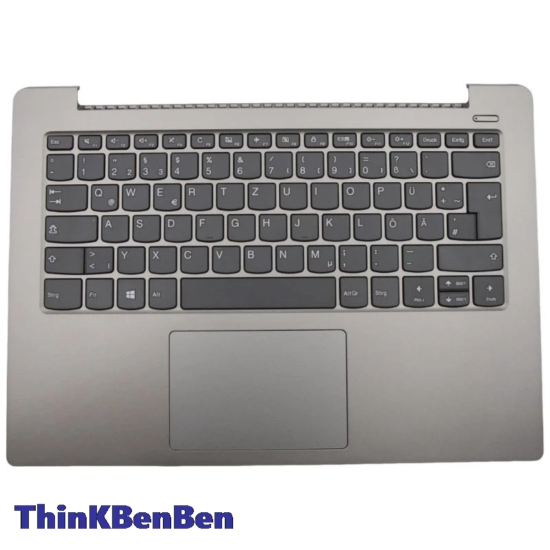 

DE German Mineral Gray Keyboard Upper Case Palmrest Shell Cover For Lenovo Ideapad 330S 14 14IKB 14AST 5CB0R57314